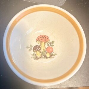 Vintage 1977 Sears Merry Mushroom 6" Cereal Bowl Japan Retro Kitchen Decor